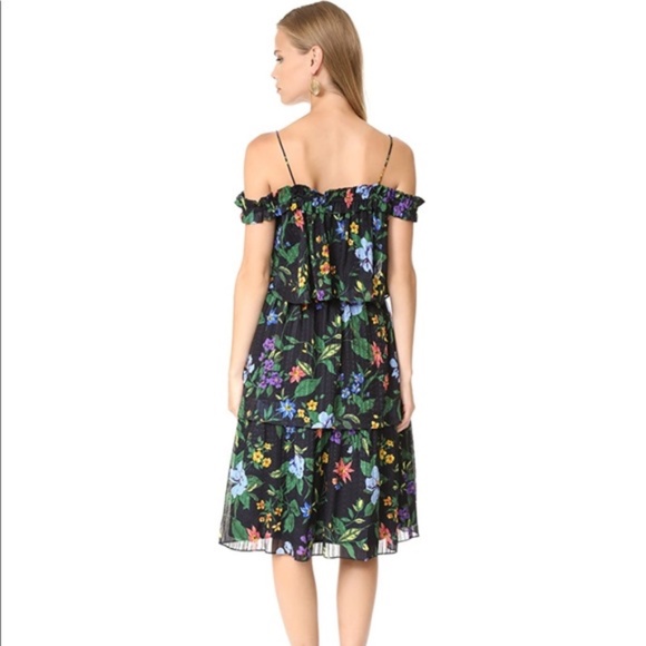 Club Monaco Floral Off-Shoulder Midi Dress - Picture 13 of 16